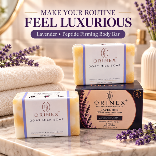 ORINEX Lavender Cream Peptide Firming Body Bar — 2 Pack