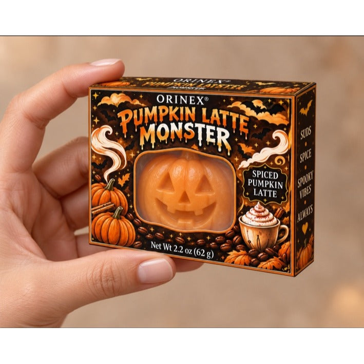 ORINEX Pumpkin Latte Monster Halloween soap box