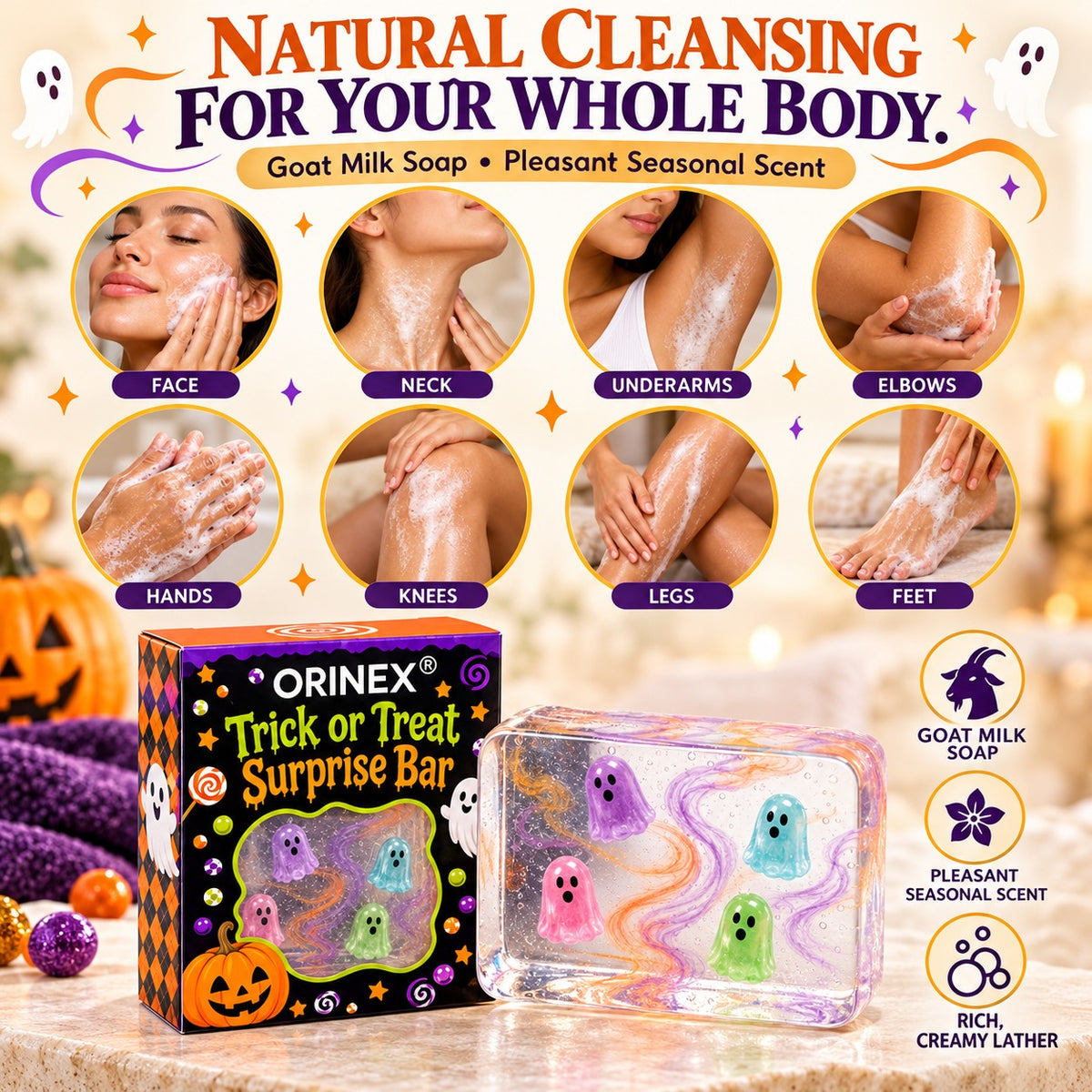 ORINEX Trick or Treat Surprise Bar natural cleansing